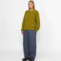 WAFFLE KNIT CASHMERE CREW