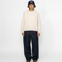 WAFFLE KNIT CASHMERE CREW