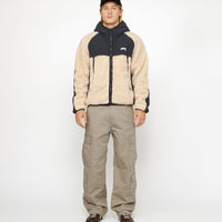 SHERPA PANELED HOODED JACKET