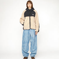 SHERPA PANELED HOODED JACKET