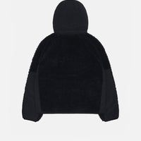 SHERPA PANELED HOODED JACKET