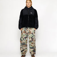 SHERPA PANELED HOODED JACKET