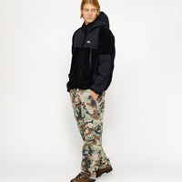 SHERPA PANELED HOODED JACKET