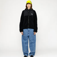 SHERPA PANELED HOODED JACKET