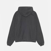 WAFFLE LINED ZIP HOODIE