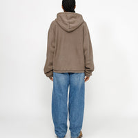 WAFFLE LINED ZIP HOODIE
