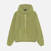 WAFFLE LINED ZIP HOODIE