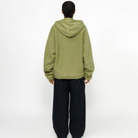 WAFFLE LINED ZIP HOODIE