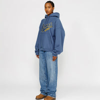 SATIN PATCH HOODIE