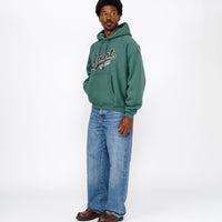 SATIN PATCH HOODIE