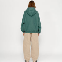 SATIN PATCH HOODIE