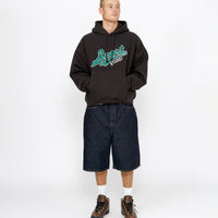 SATIN PATCH HOODIE