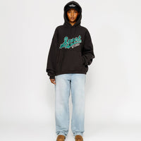 SATIN PATCH HOODIE