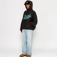 SATIN PATCH HOODIE