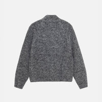 WOOL BLEND SHERPA MOCK NECK