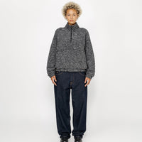 WOOL BLEND SHERPA MOCK NECK
