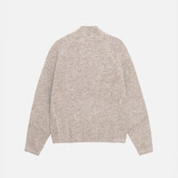 WOOL BLEND SHERPA MOCK NECK