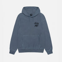 RASTA LION HOODIE PIGMENT DYED