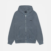 SMOOTH STOCK ZIP HOODIE PIGMENT DYED