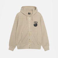 8 BALL ZIP HOODIE PIGMENT DYED