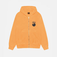 8 BALL ZIP HOODIE PIGMENT DYED