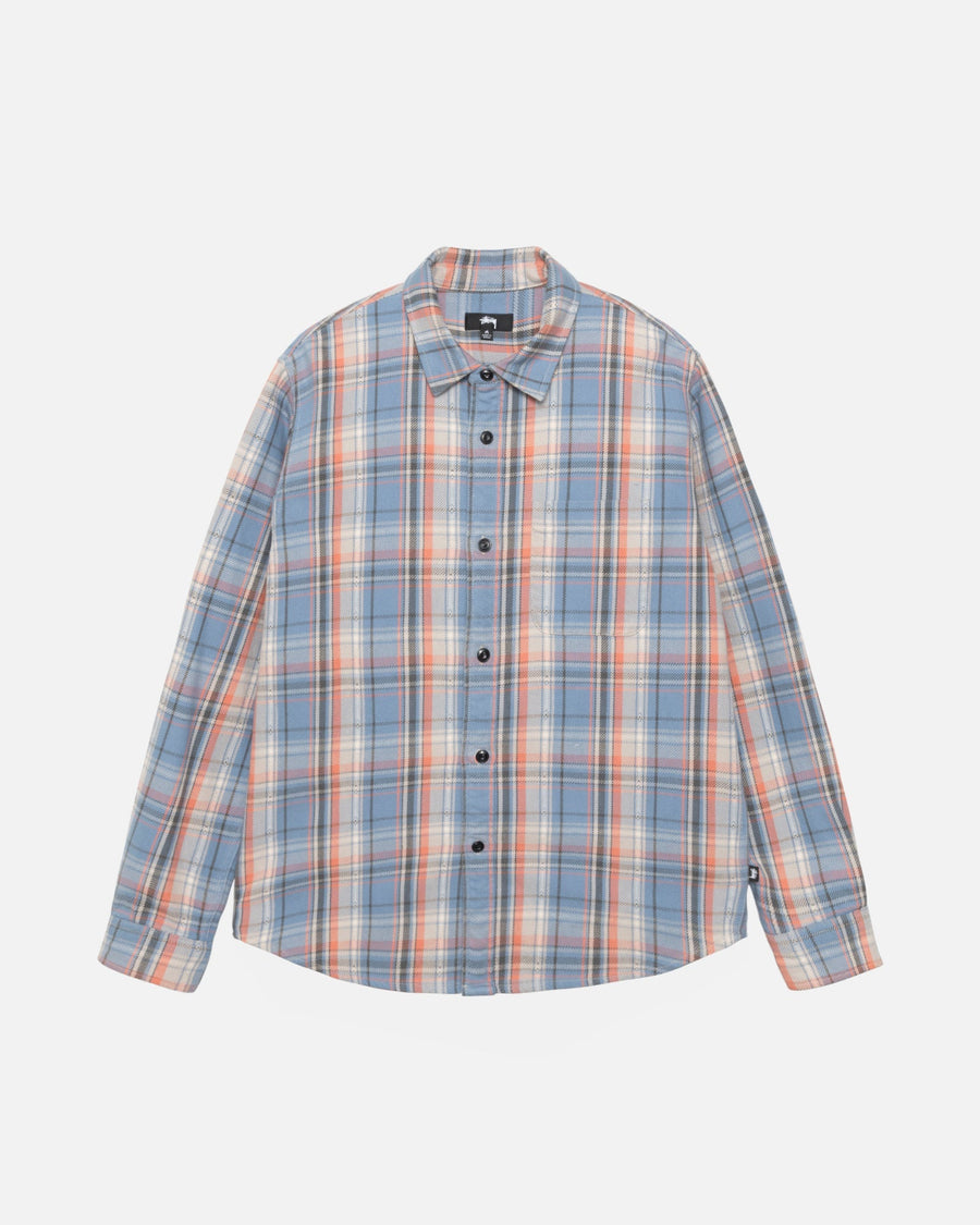 DAN WASHED COTTON PLAID SHIRT