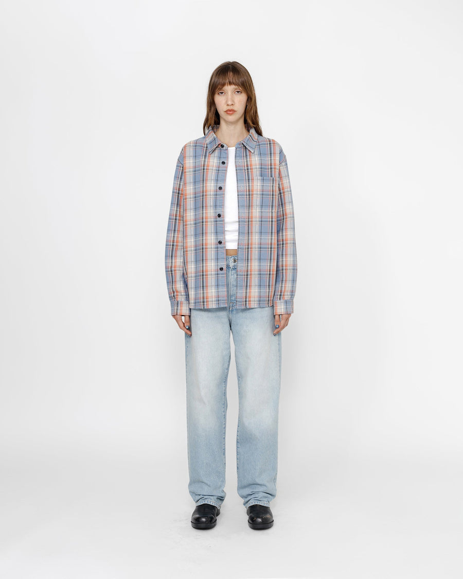 DAN WASHED COTTON PLAID SHIRT