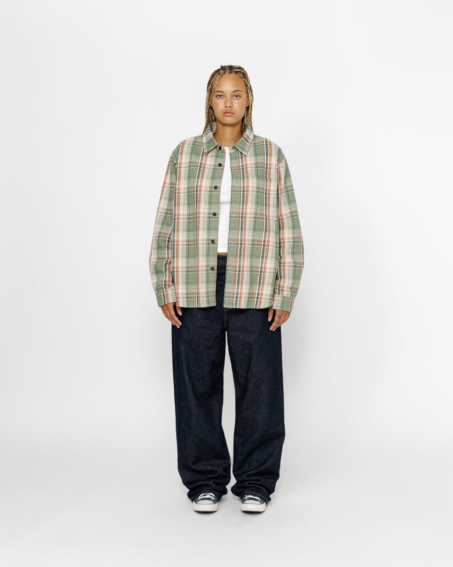 DAN WASHED COTTON PLAID SHIRT