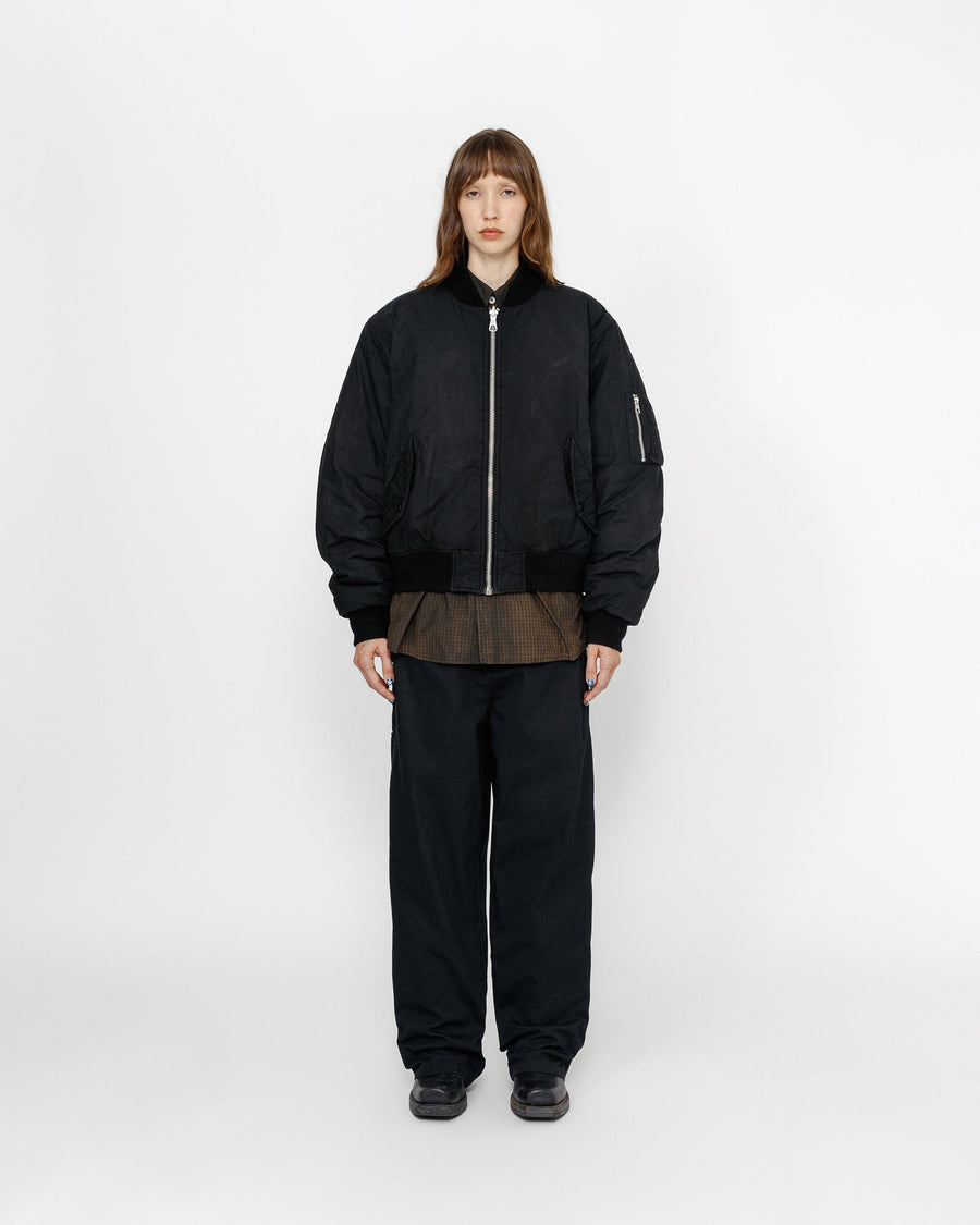 WAXED BUILT BOMBER JACKET