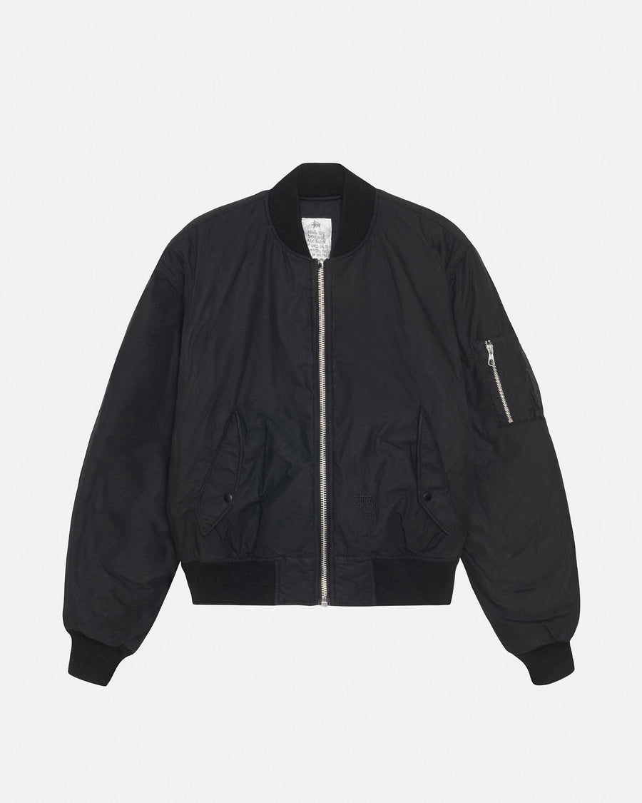 WAXED BUILT BOMBER JACKET