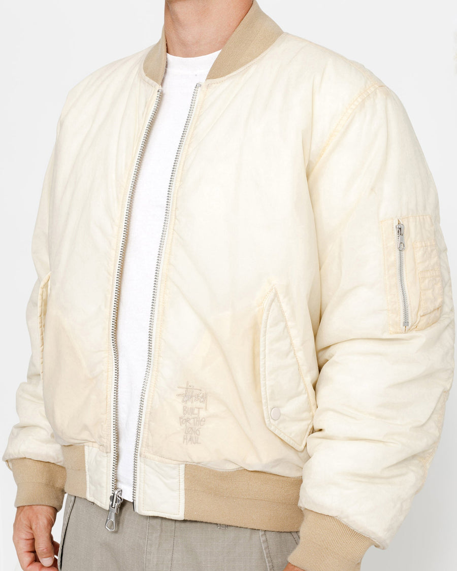 WAXED BUILT BOMBER JACKET