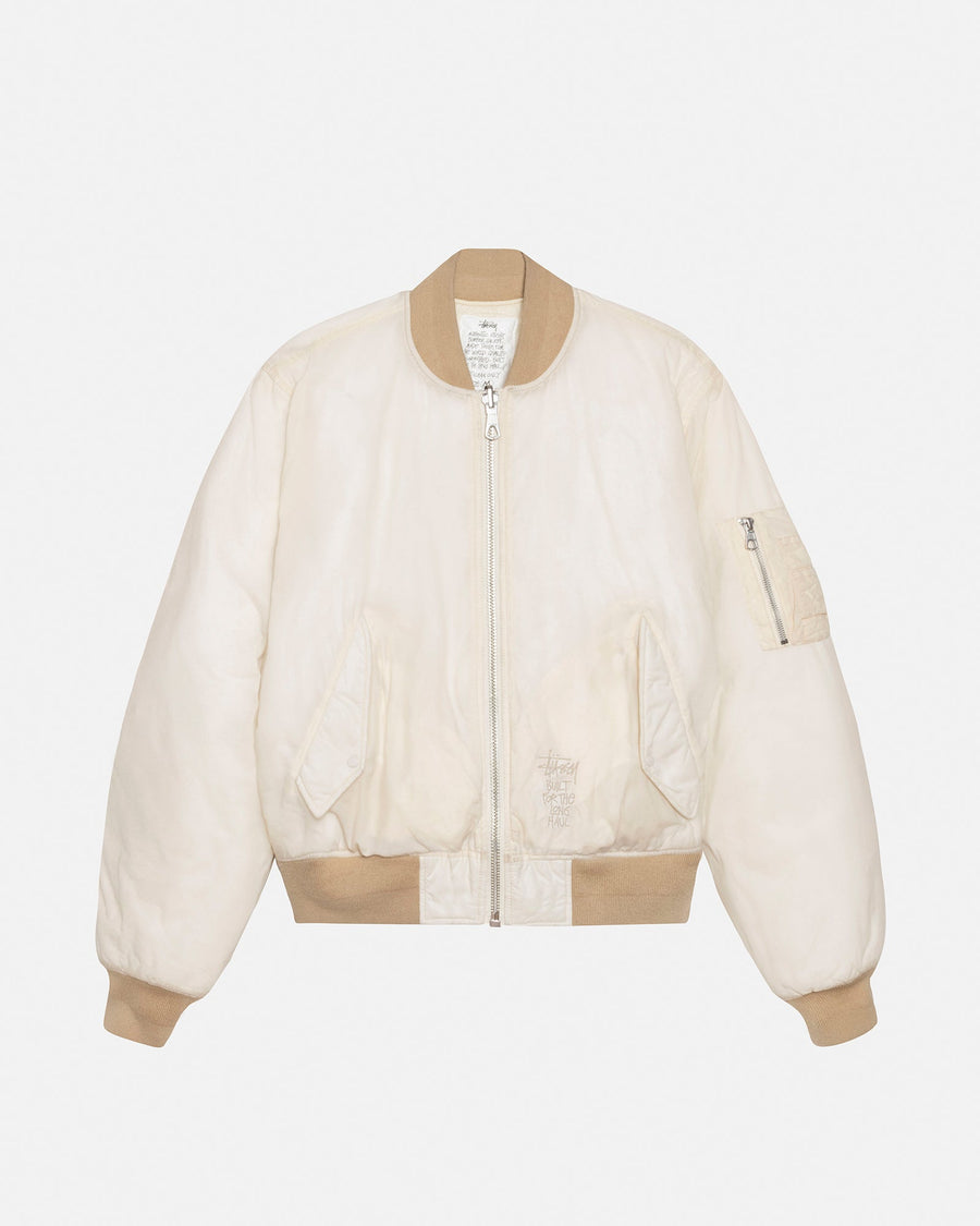 WAXED BUILT BOMBER JACKET