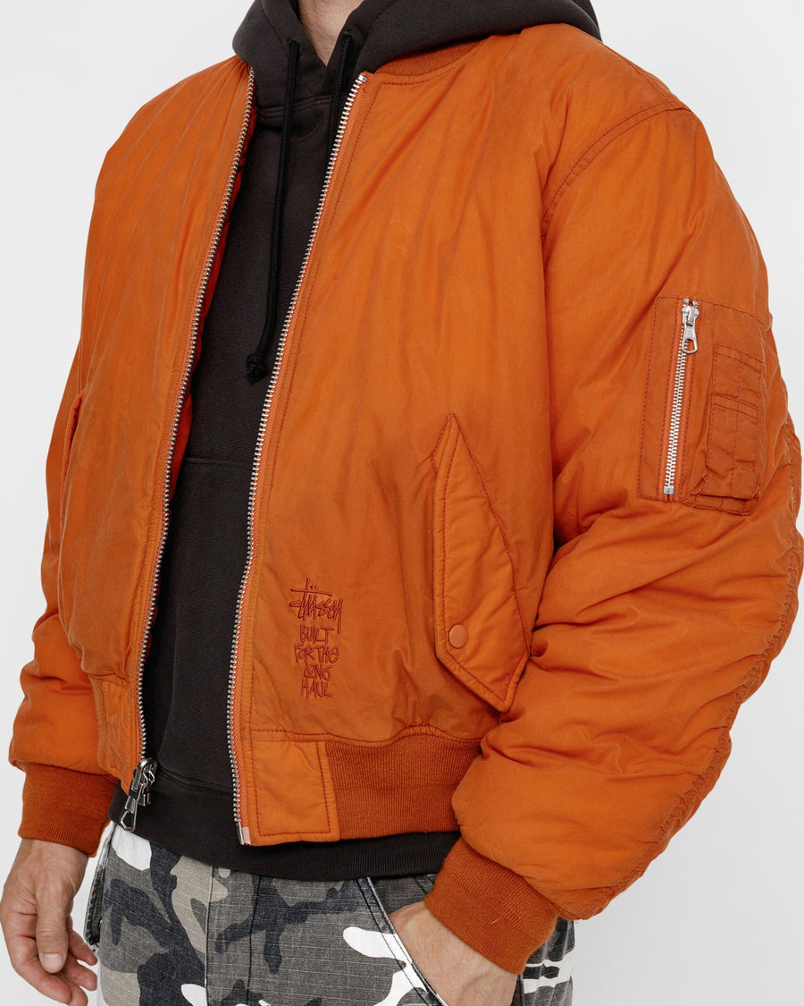 WAXED BUILT BOMBER JACKET