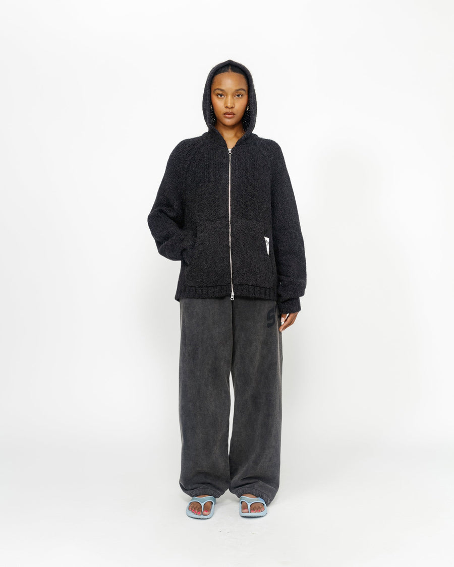 CHUNKY KNIT ZIP HOODIE