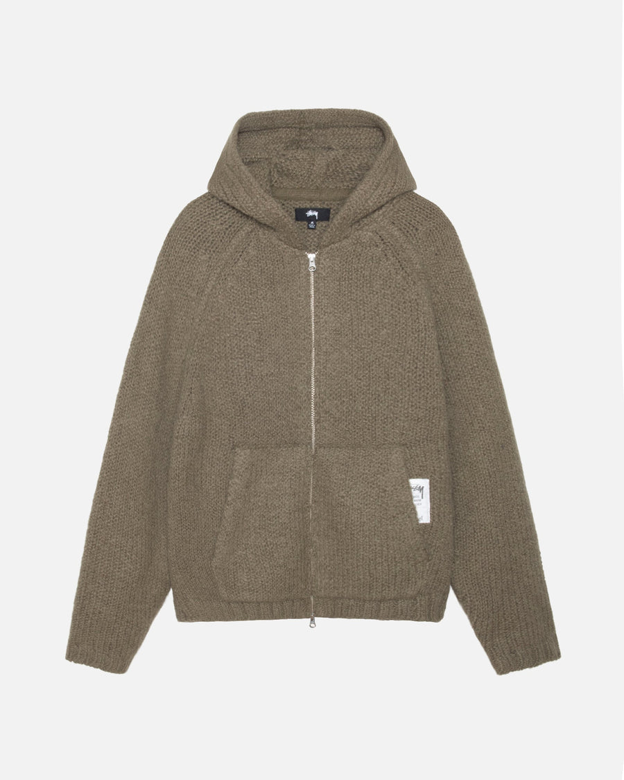CHUNKY KNIT ZIP HOODIE