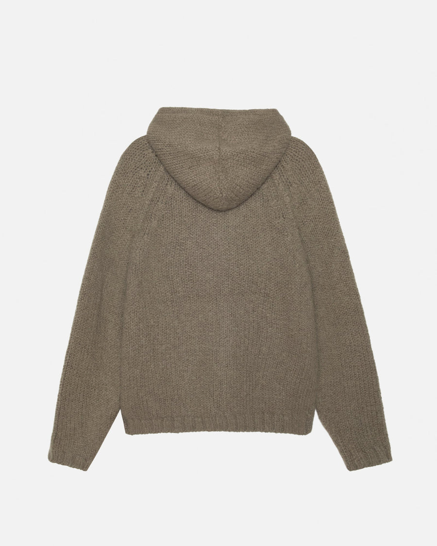CHUNKY KNIT ZIP HOODIE