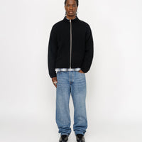 FULL ZIP BRUSHED MERINO SWEATER