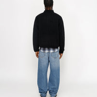 FULL ZIP BRUSHED MERINO SWEATER