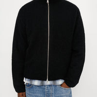 FULL ZIP BRUSHED MERINO SWEATER