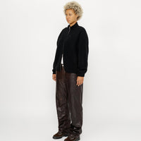 FULL ZIP BRUSHED MERINO SWEATER