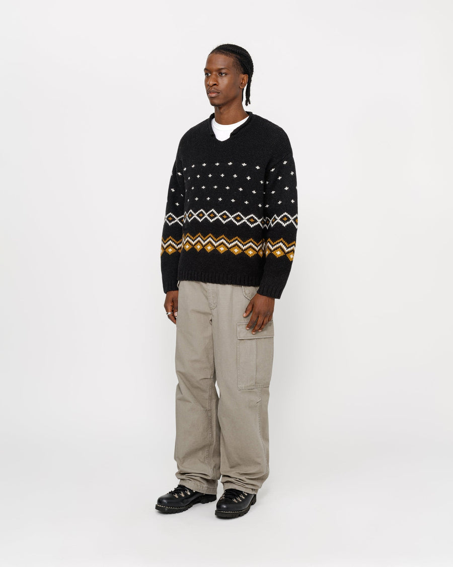ROLL NECK FAIRISLE SWEATER