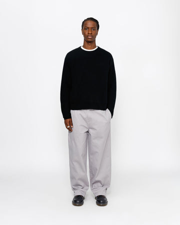 WAFFLE KNIT CASHMERE CREW