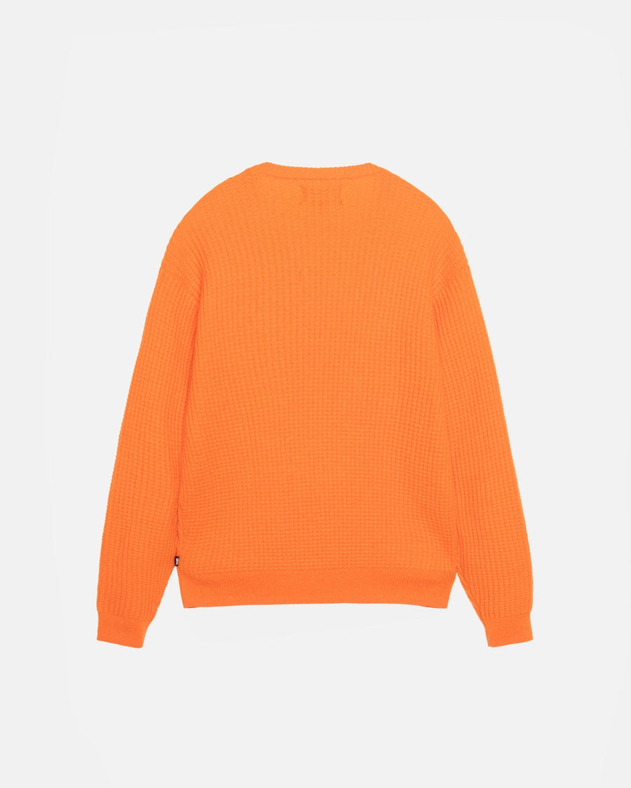 WAFFLE KNIT CASHMERE CREW