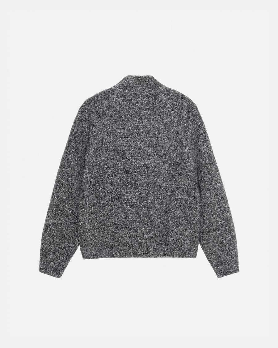 WOOL BLEND SHERPA MOCK NECK
