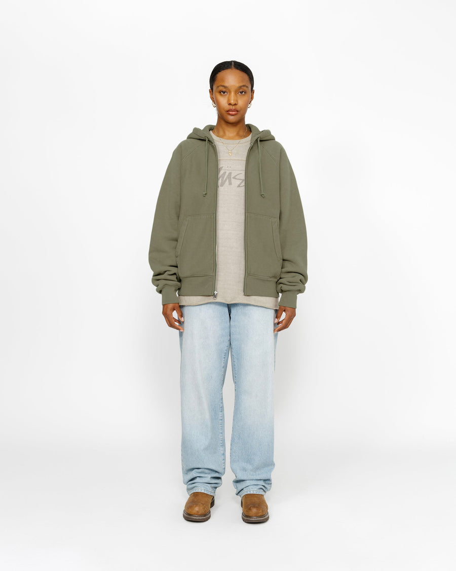 FLEECE RAGLAN ZIP HOODIE
