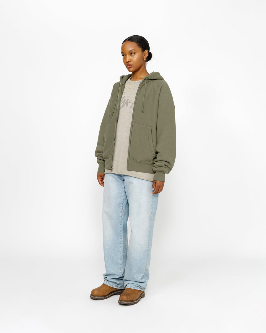 FLEECE RAGLAN ZIP HOODIE