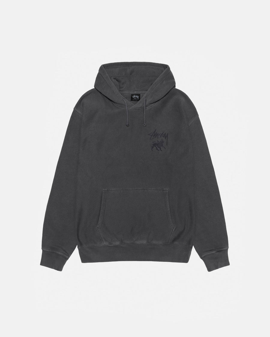 RASTA LION HOODIE PIGMENT DYED
