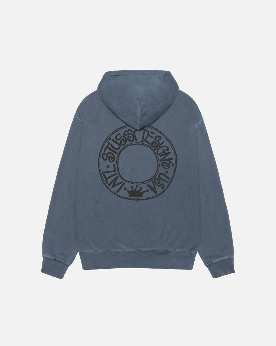 BUANA ZIP HOODIE PIGMENT DYED
