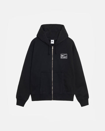 STÜSSY & NIKE STONE WASHED FLEECE ZIP HOODIE