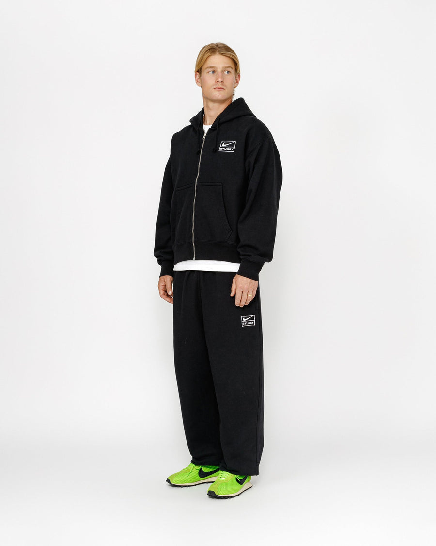 STÜSSY & NIKE STONE WASHED FLEECE ZIP HOODIE